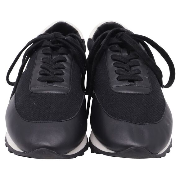 The Row Owen Sneakers in Black Leather - Picture 2 of 12
